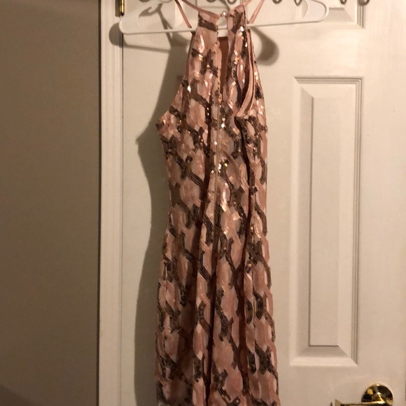 My Michelle pink sequin halter dress - Picture 4 of 4